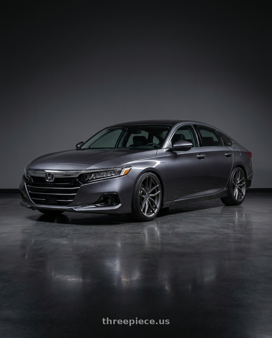 2022 Honda Accord Hybrid Touring with Niche 1PC M204 VOSSO 5X114.3 19X8.5 +45 MATTE ANTHRACITE wheels