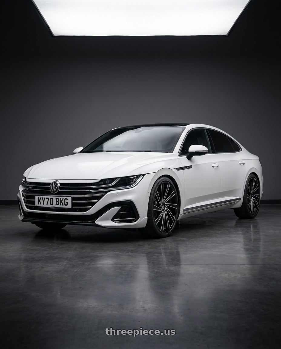 e.g. 2024 arteon white with MASSIV 921 5X112/5X114.3 20x8.5 +38 BLACK MACHINED wheels