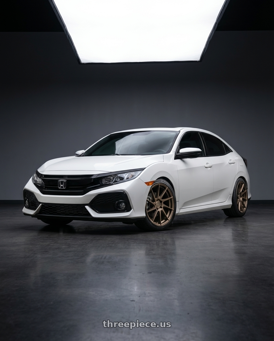 2019 Honda Civic with Aodhan AH09 5x114.3 18x8.5 +35 Matte Bronze wheels
