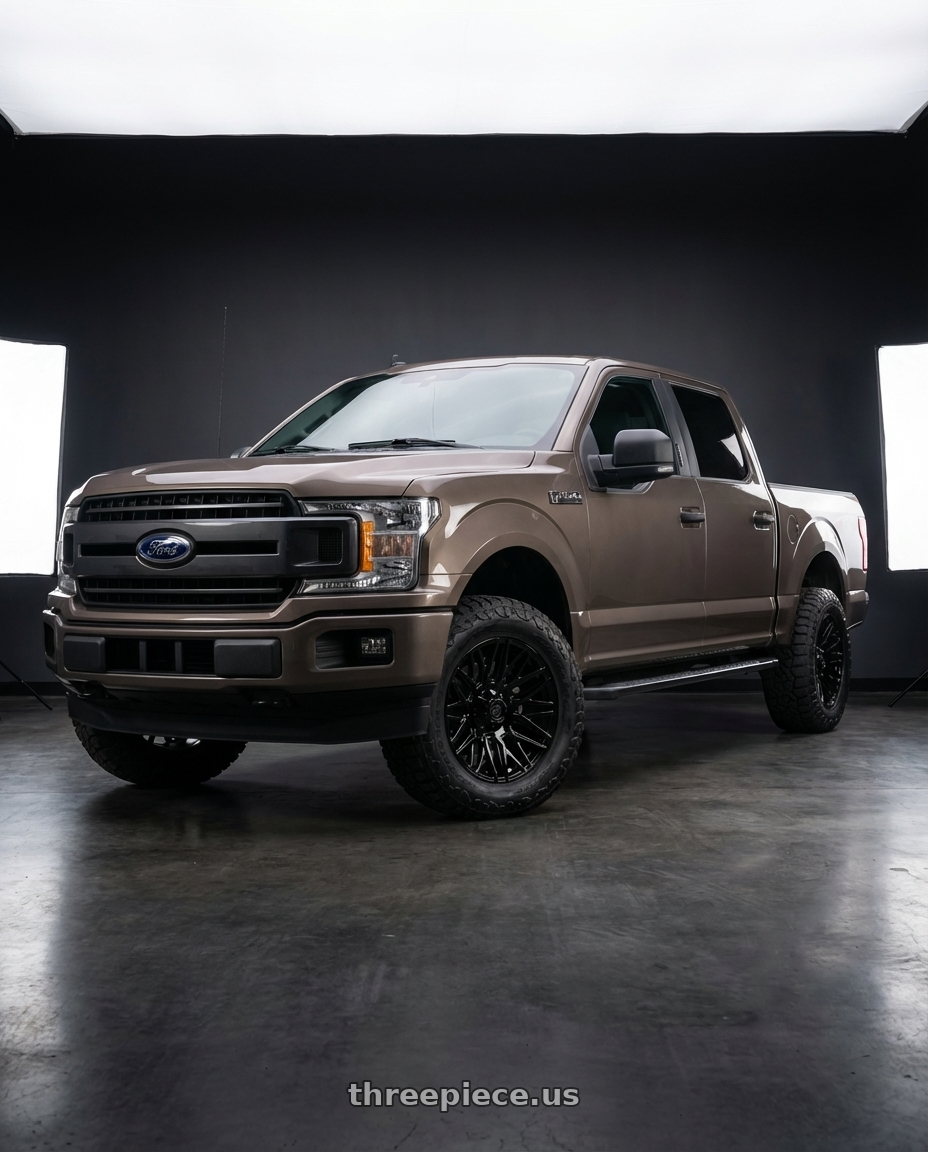 2019 Ford F-150 with Gear Off Road 770B 6X135/6x139.7 20x9 +18 Gloss Black wheels