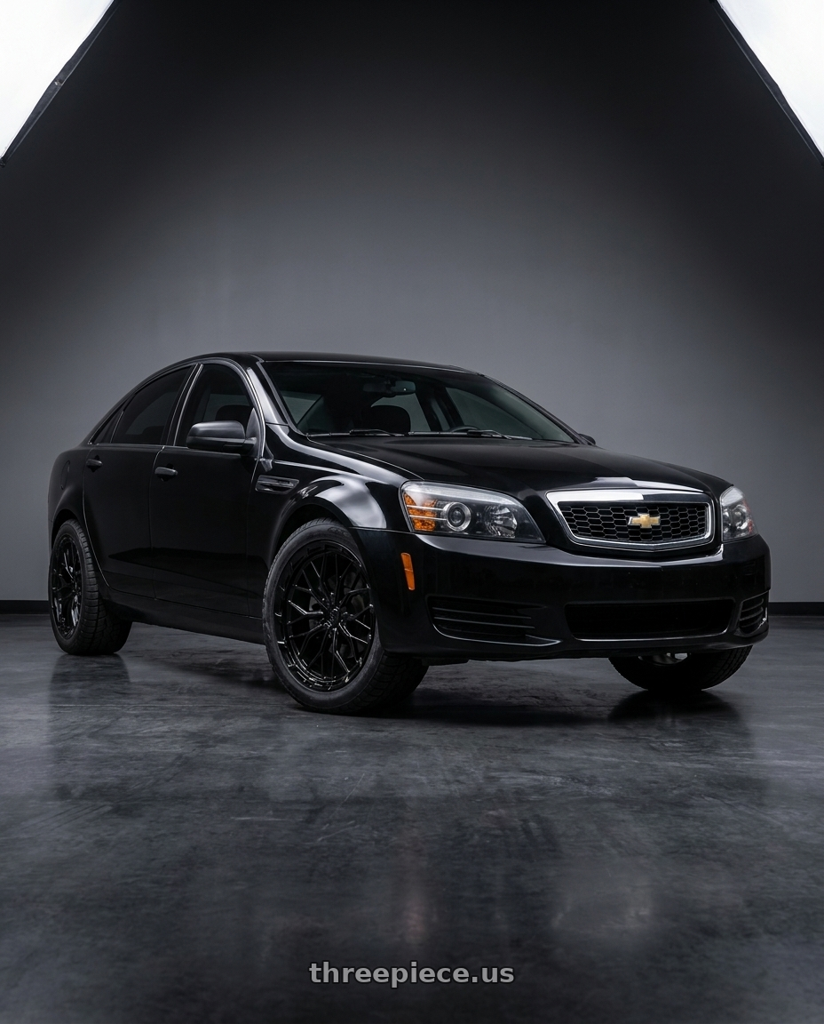 2014 Chevy caprice ppv with DOLCE PERFORMANCE MAGARI 5x120 20x9 +35 Gloss Black wheels