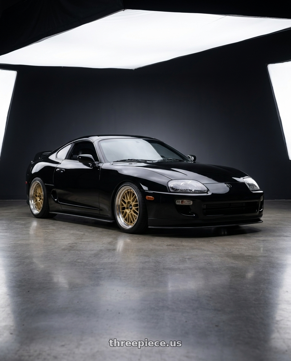 1994 toyota supra with BBS LM 5x114.3 20x10.5+20 Gold wheels