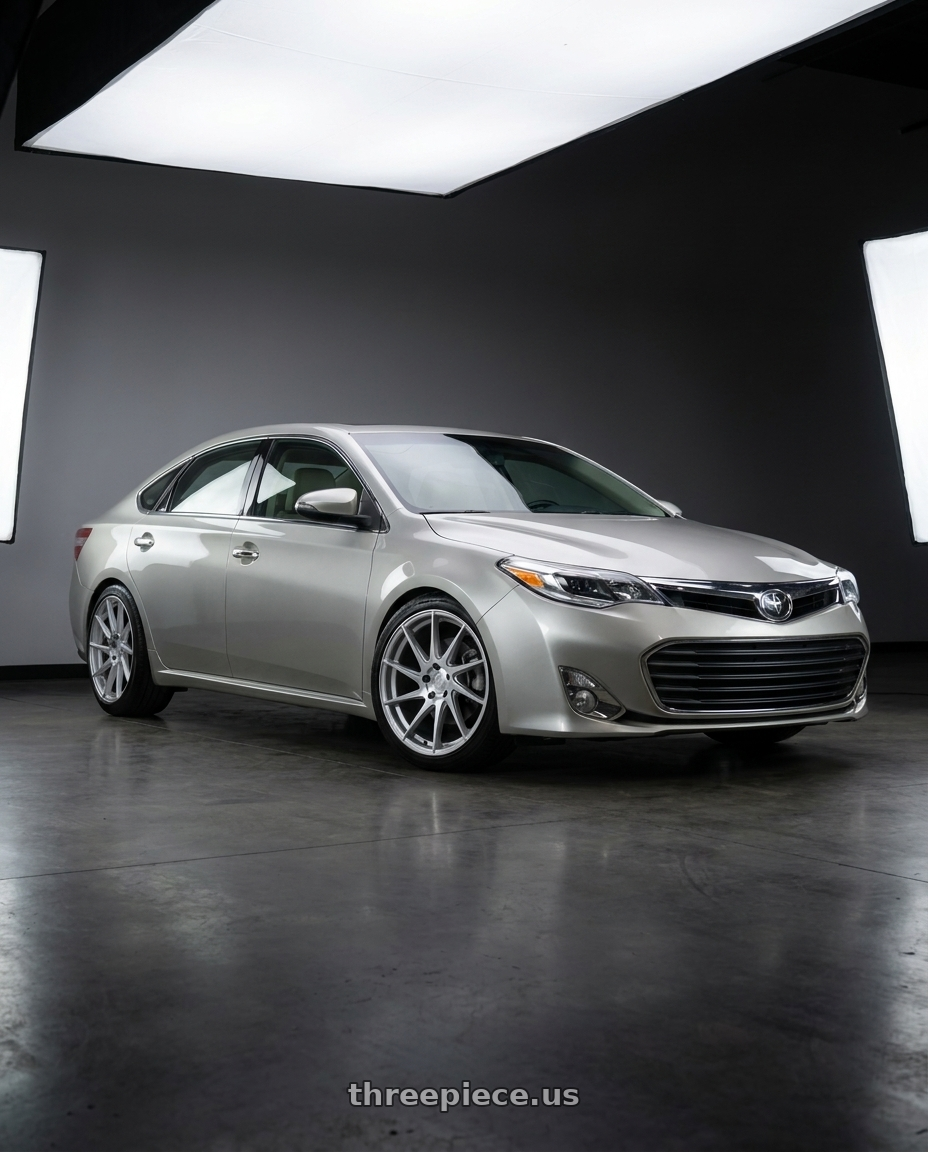 2013 toyota avalon with Aodhan AH09 5x114.3 18x8.5 +35 Gloss Silver Machined Face wheels
