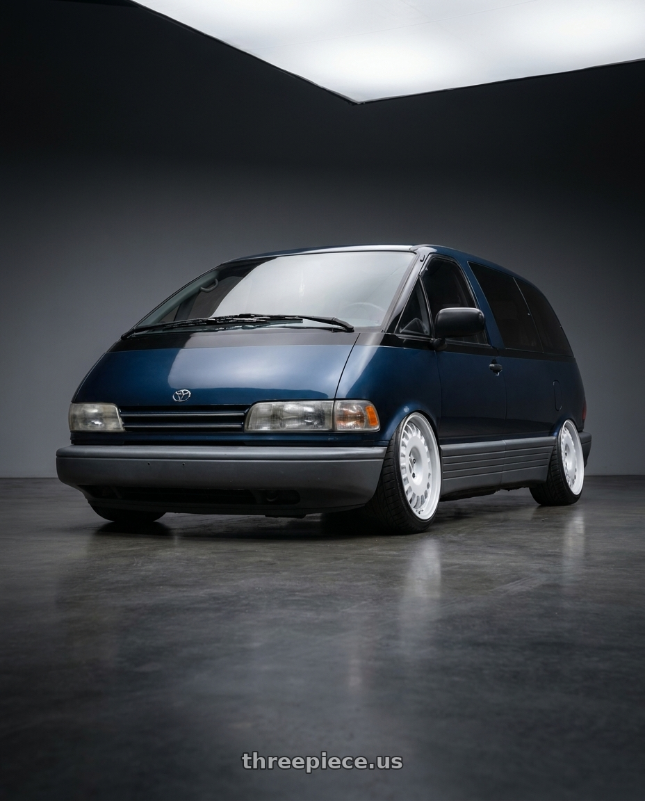 1997 toyota previa,chrome sliver with Rotiform RC205 PMF 5X120 20x10 +40 GLOSS SILVER wheels