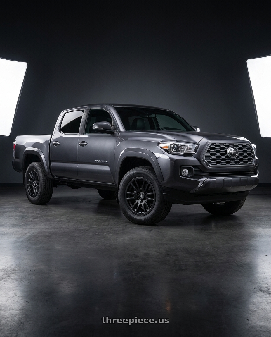 2020 toyota tacoma with Icon Alloys VECTOR 6 6x139.7 17X8.5+25 Satin Black wheels