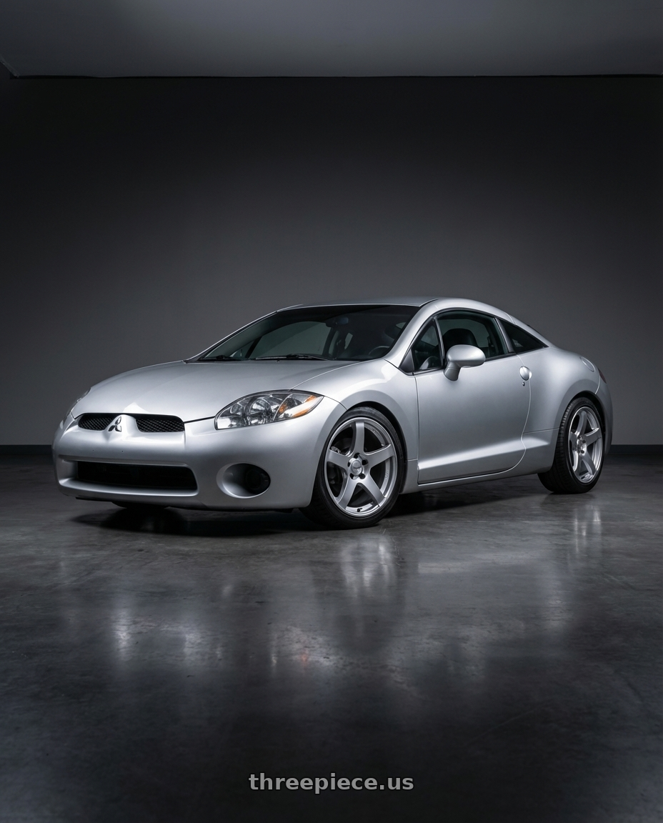 2010 Mitsubishi Eclipse with Ssr Gtv01 5x114.3 18x8.5+40  GLARE SILVER wheels