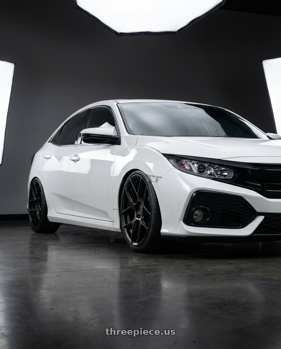 2024 Honda Civic with Aodhan AFF2 5x114.3 19x8.5+35 Matte Black wheels