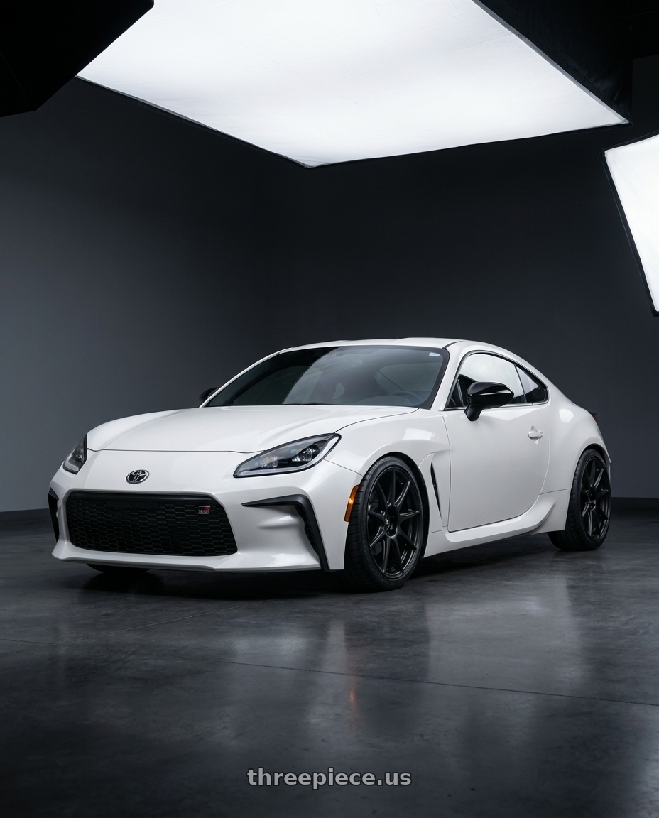 2026 Toyota gr86 with Work Mco Racing 5x100 18x9.5+35  Matte Black wheels