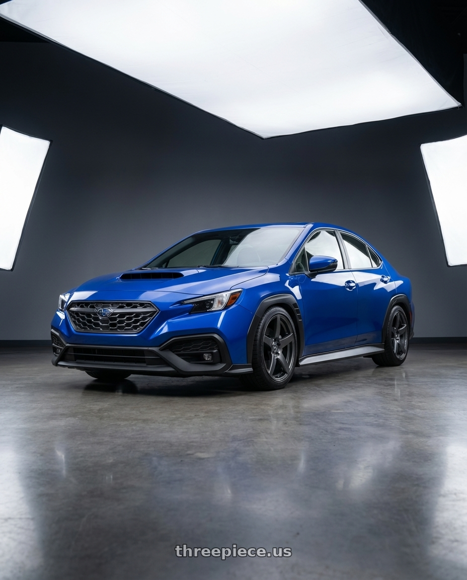 2024 Subaru WRX with Forgestar CF5 5x114.3 18x10 +42 Gloss Anthracite wheels