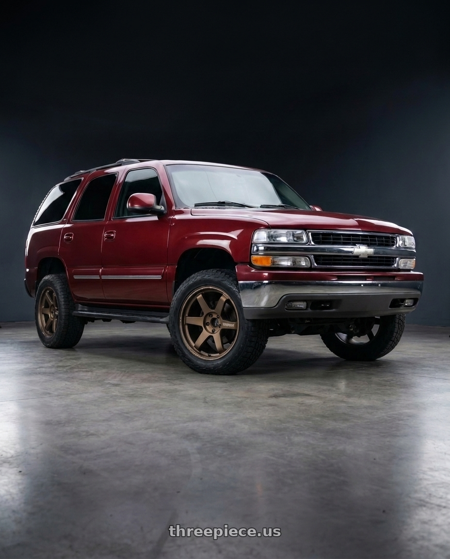 2002 chevy tahoe z71 with Volk Racing TE37SB 6x139.7 18x8.5+29 Bronze wheels