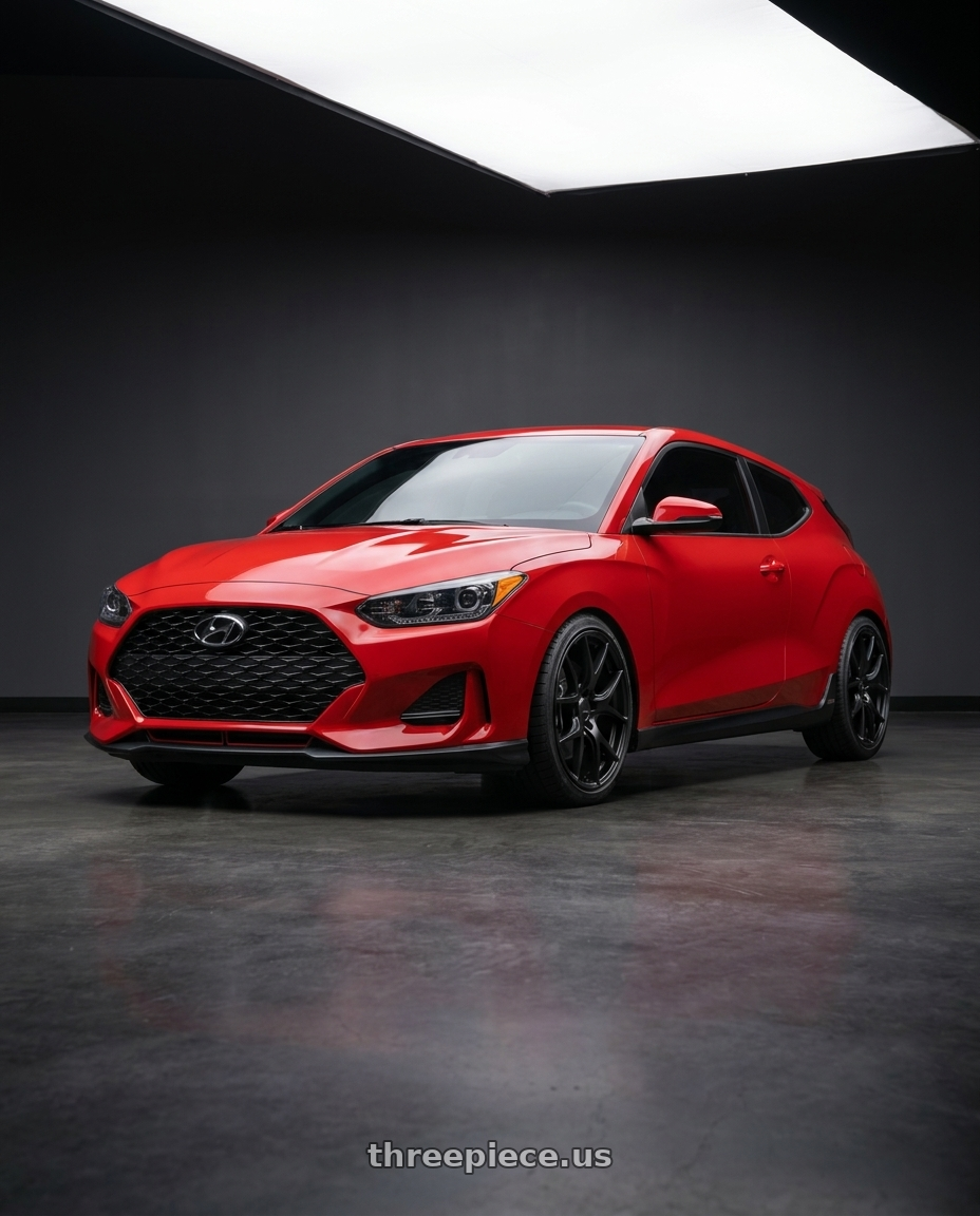 2022 Hyundai Veloster N with Ssr Gtv03 5x114.3 19x8.5+38  FLAT BLACK wheels