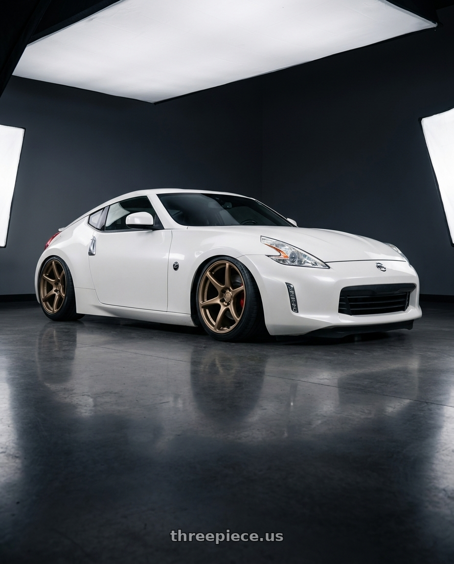2019 Nissan 370Z with Kansei K11B Tandem 5x114.3 19x10.5 22 Bronze wheels
