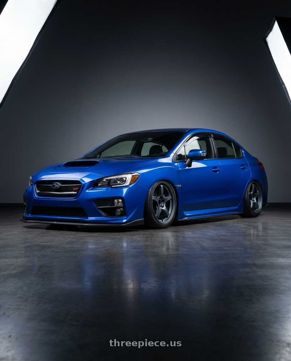 2018 Subaru WRX STI with Gram Lights 57CR 5x114.3 18x9.5+12 Gunblue II wheels