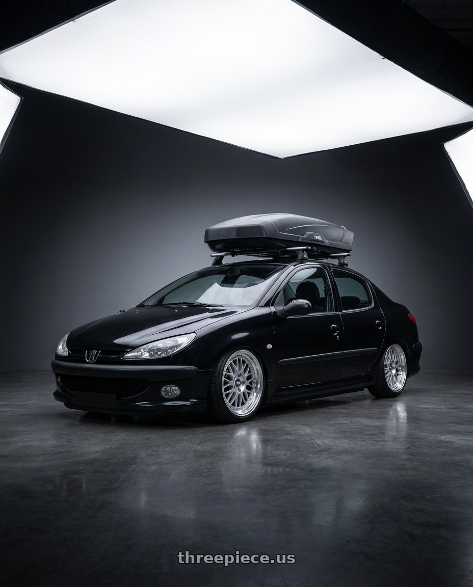 2011 Peugeot 206 SD roof with ESR Wheels CS SERIES CS3 5x100 18x8.5 +30 Hyper Silver wheels
