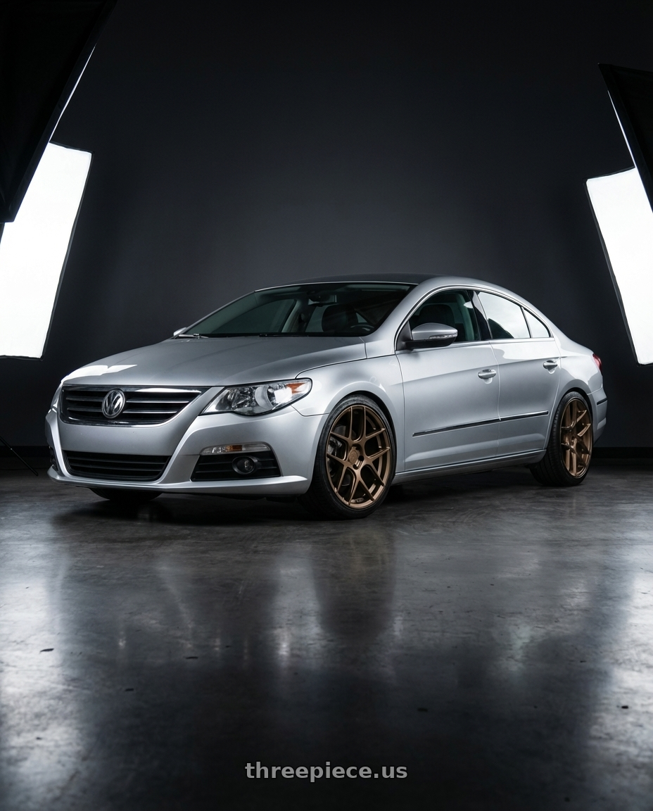 2015 Volkswagen CC with Aodhan AFF2 5x112 19x9.5+35 Matte Bronze wheels