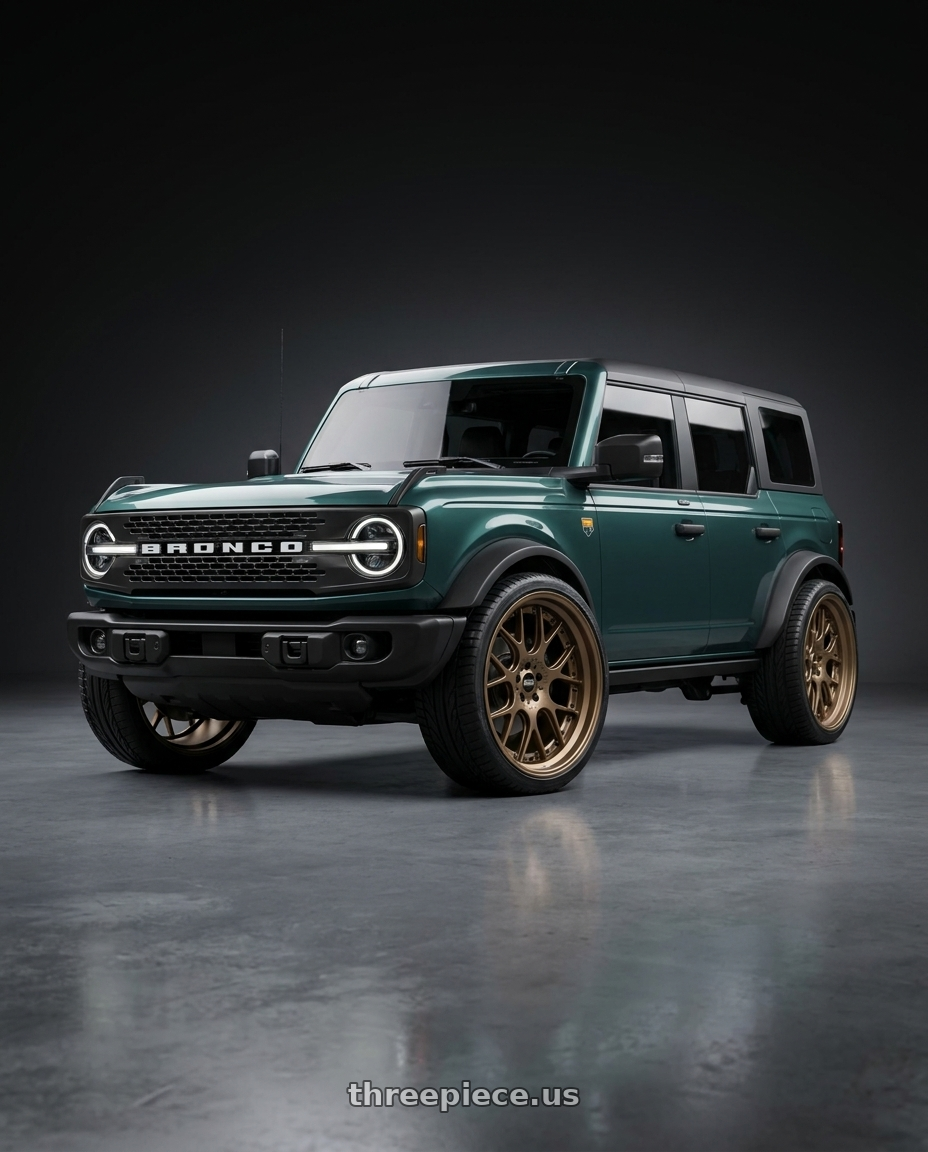 2025 Ford Bronco Wildtrak 2 with BBS CH-RII 5x112 22x10.5 +15 Matte Bronze wheels