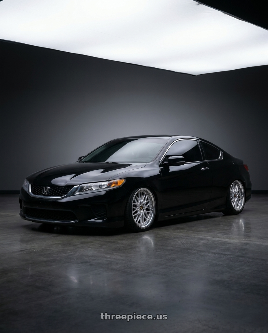 2015 accord coupe lxs  with Work Vs-Xv 5x108 19x9.5+35 L Disk Silky Rich Silver wheels