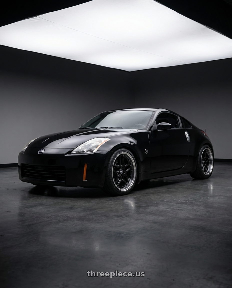 2003 Nissan 350z with ESR Wheels CS15.2 5x114.3 19x9.5 +35 Gloss Black wheels