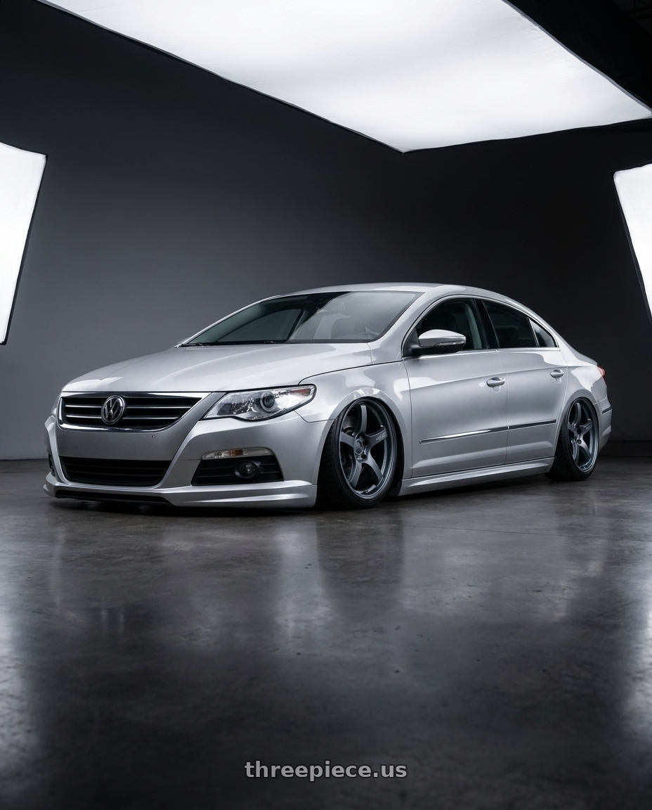 2015 Volkswagen CC with Gram Lights 57CR 5x112 19x8.5+45 Gunblue II wheels