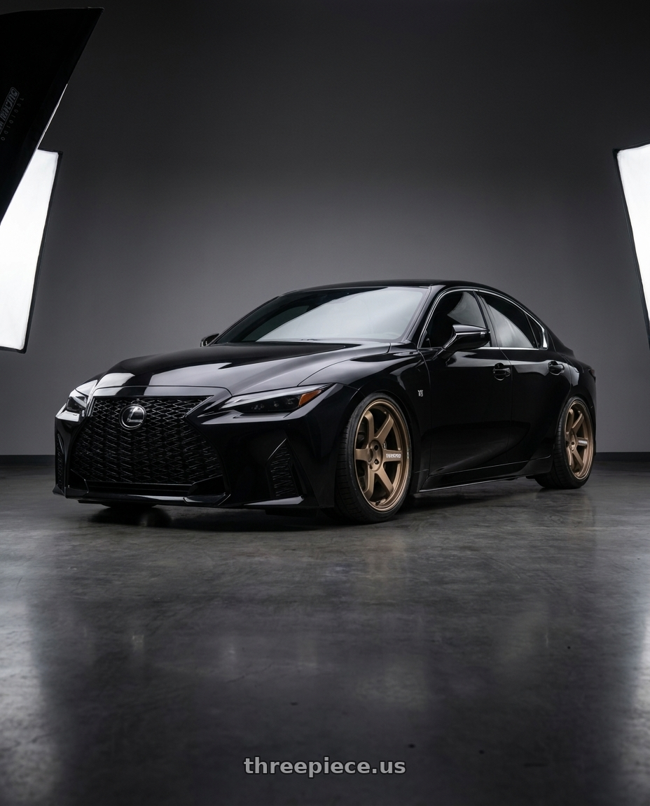 2023 lexus is350 with Volk Racing TE37 ULTRA M-SPEC 5x114.3 19x9.5+35 Blast Bronze wheels