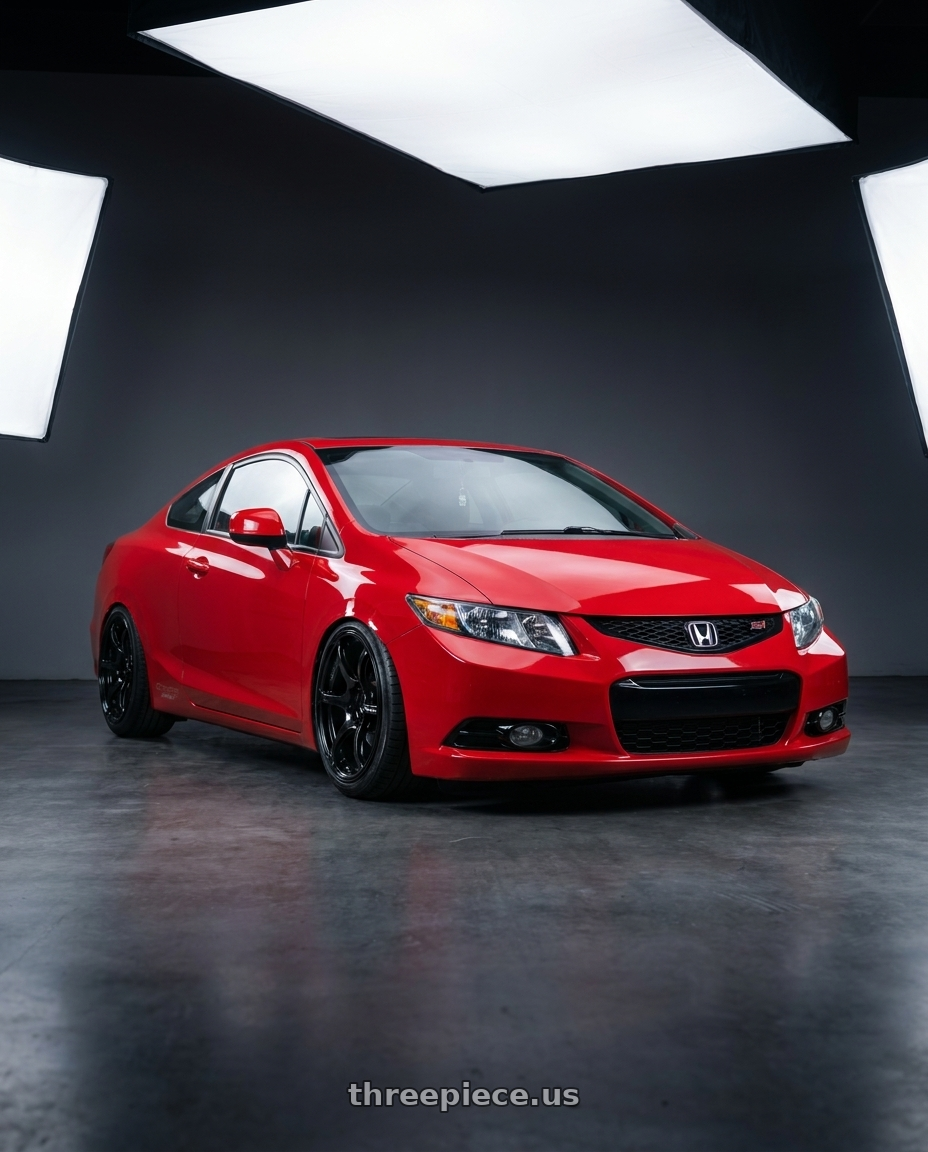 2015 Honda Civic Si with Advan RGIII 5x114.3 18x9.0+25 Gloss Black wheels