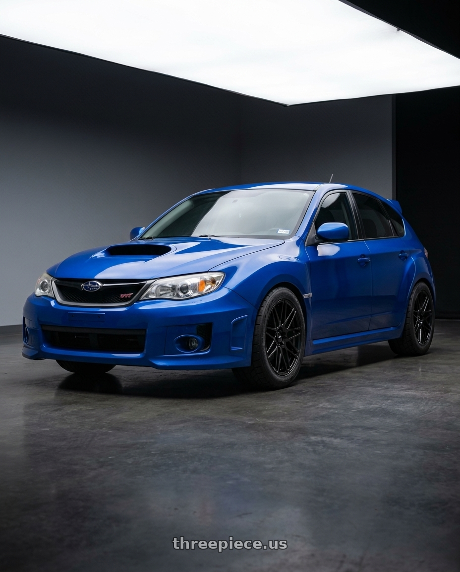2013 Subaru WRX Limited 5-Door with Enkei TMS 5x114.3 17x8+35 Gloss Black wheels