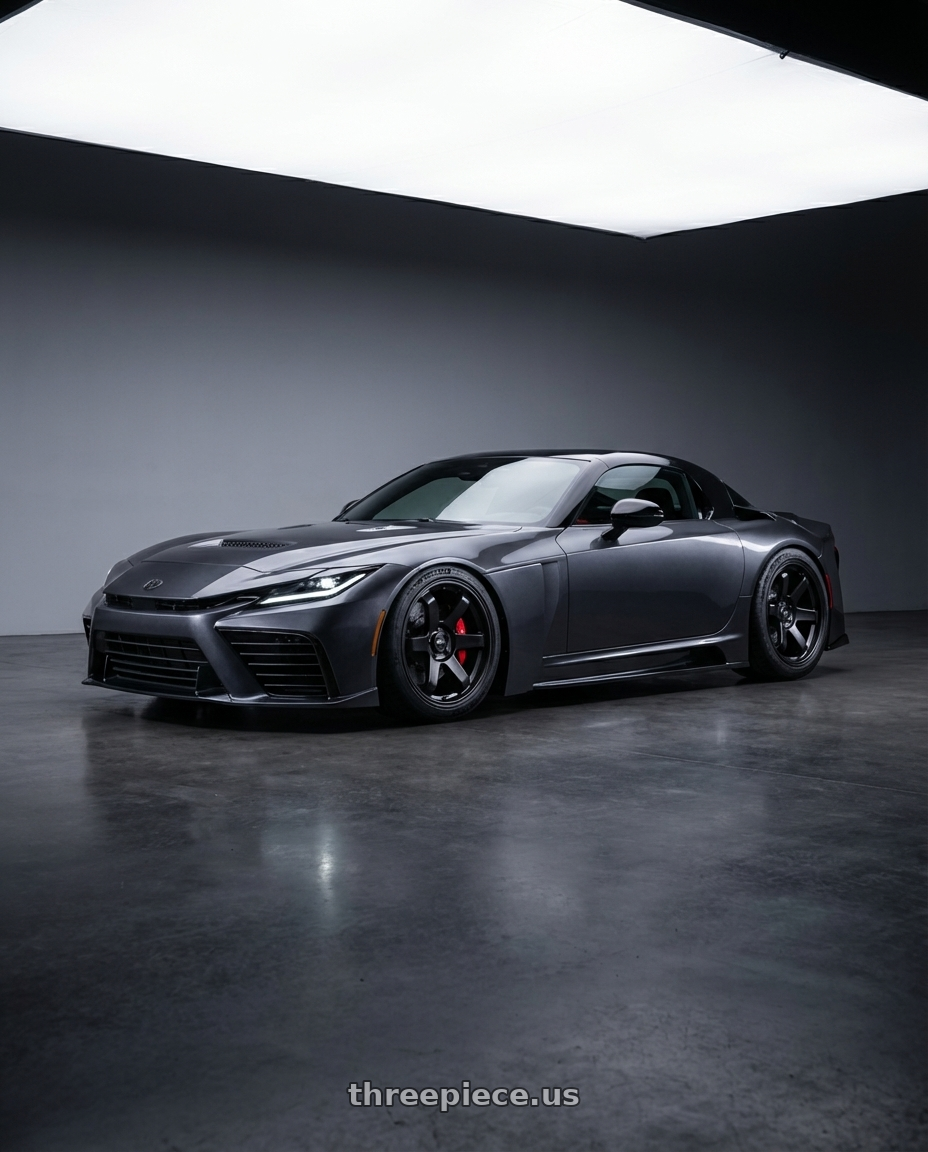 2026 Toyota GT with F1R F106 5x108 18x8.5 +38 Satin Black wheels