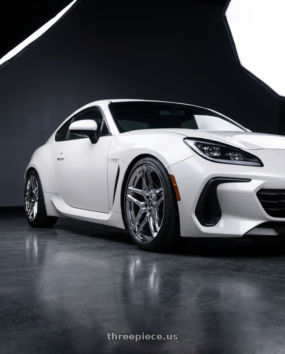 2023 Subaru BRZ  with Heritage Wheel EBISU MonoC 5x100 18x9.5+38 Chrome wheels