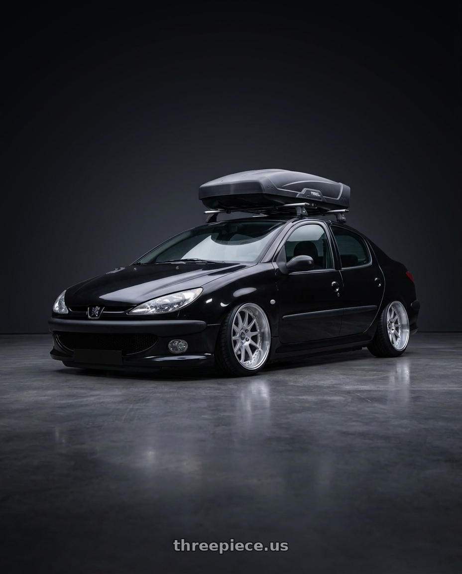 2011 Peugeot 206 SD roof with ESR Wheels CS SERIES CS12 5x100 18x8.5 +30 Hyper Silver wheels