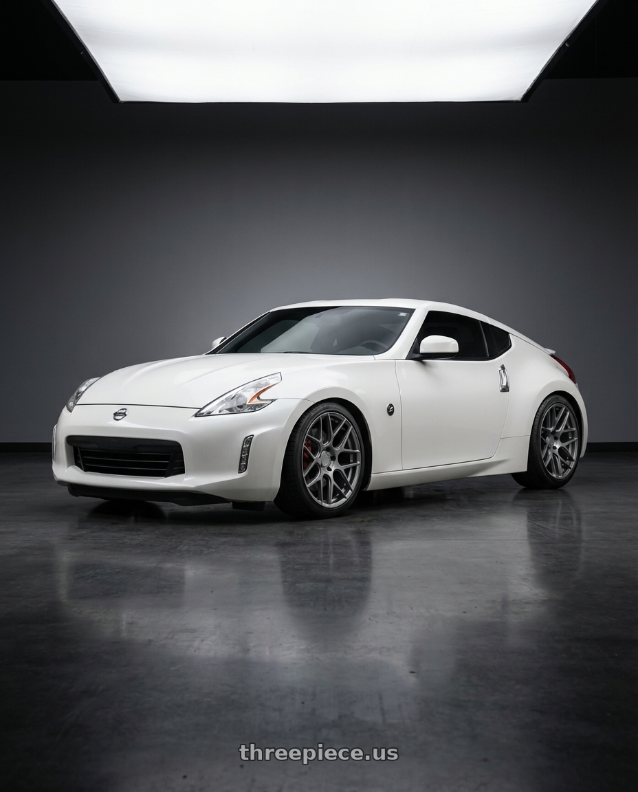 2019 Nissan 370Z with Aodhan AFF2 5x114.3 19x9.5+35 Matte Gray wheels