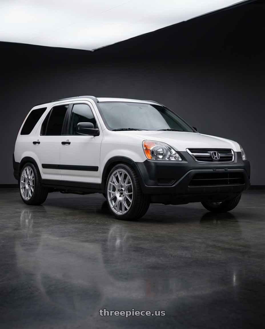 2004 Honda CRV with BBS CH-R 5x112 20x8.5 +40 Brilliant Silver Polished Rim Protector wheels