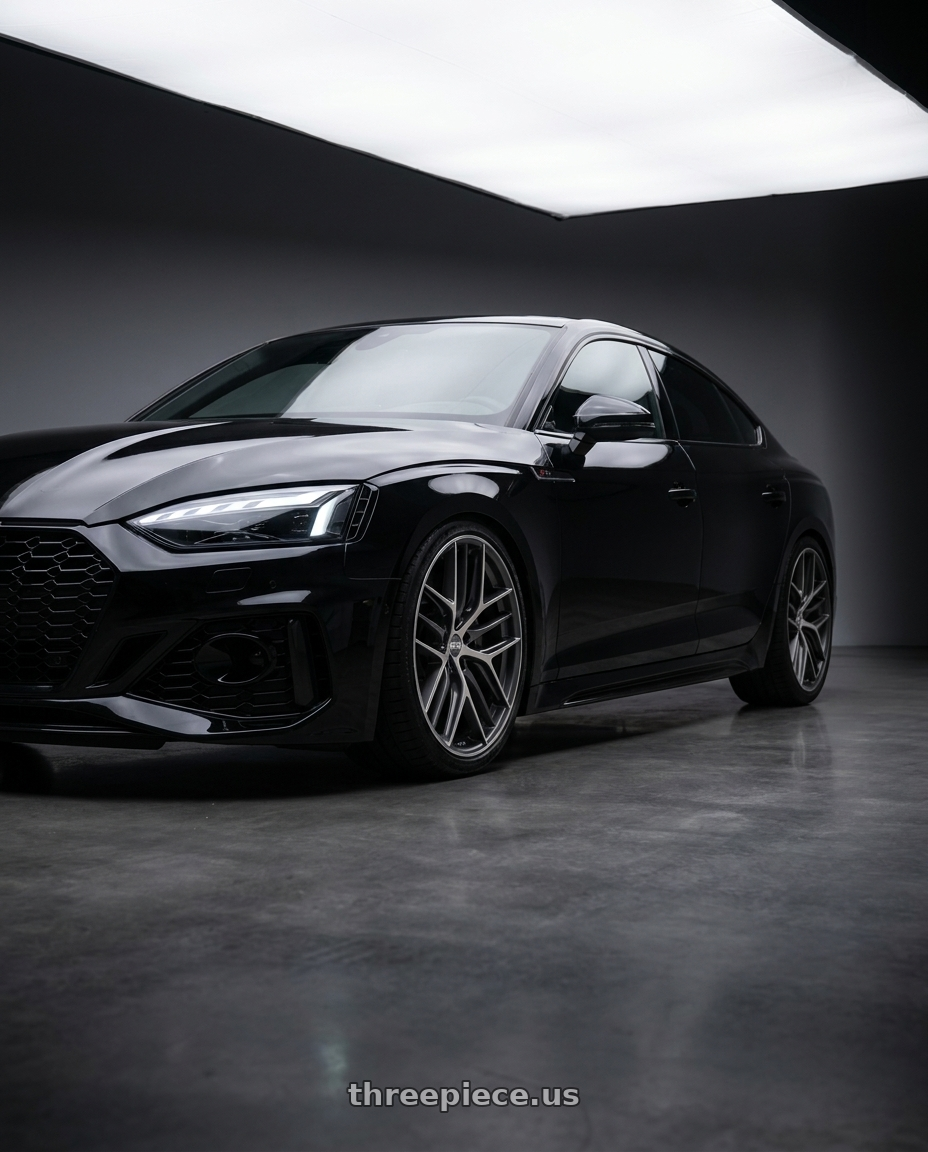 2022 Audi RS5 with BBS CC-R 5x112 20x9.0+25 Graphite w/ Diamond Cut Face wheels