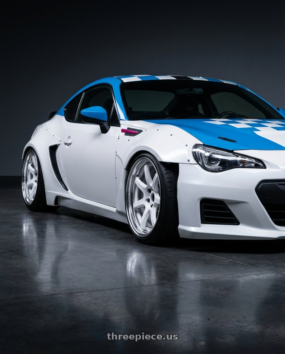 2014 Subaru BRZ Limited with Work T7r 2P 5x100 18x10.0 +18 WHITE wheels