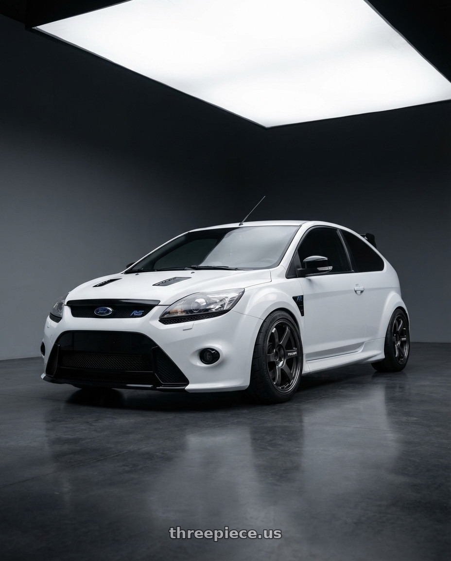 Ford focus Rs 2009 with Volk Racing TE37 SAGA 5x112 17x9 +45 DIAMOND DARK GUNMETAL wheels