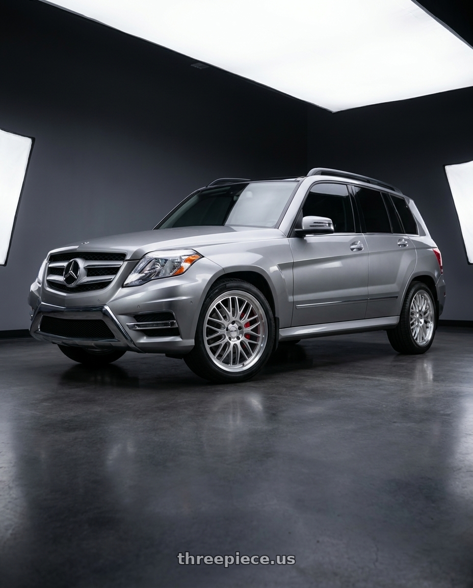 2015 Mercedes Benz GLK350 4MATIC with Petrol P4C 5X112 20X8.5 +40 SILVER W/ MACHINED FACE & LIP wheels