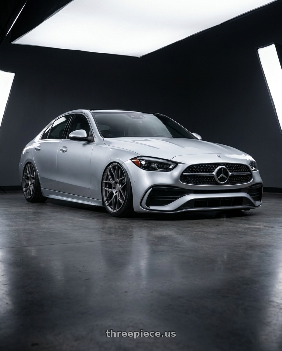 2022 Mercedes-Benz C-Class W206 with Aodhan AFF2 5x112 19x9.5+35 Matte Gray wheels
