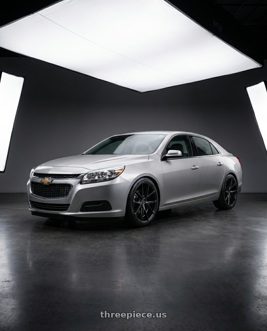 2015 Chevy Malibu with Niche 1PC M117 MISANO 5X120 18X8 +40 MATTE BLACK wheels
