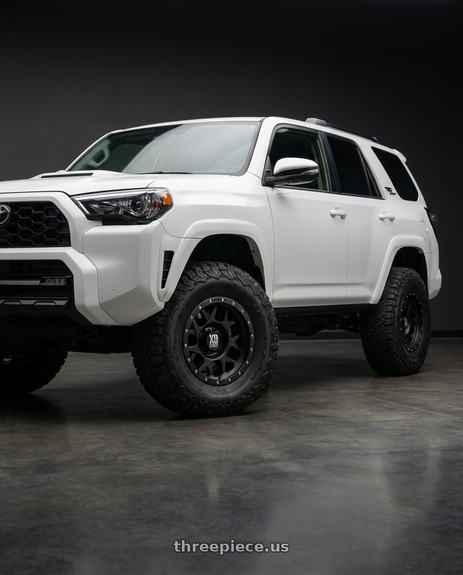 2022 Toyota 4Runner with XD XD127 BULLY 6X139.7 17X9 -12 SATIN BLACK WITH REINFORCING RING wheels