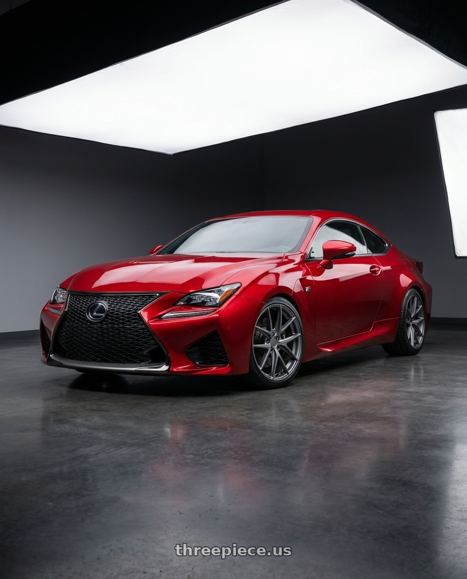 2018 Lexus RC F with Niche 1PC M116 MISANO 5X114.3 19X9.5 +35 MATTE GUN METAL wheels