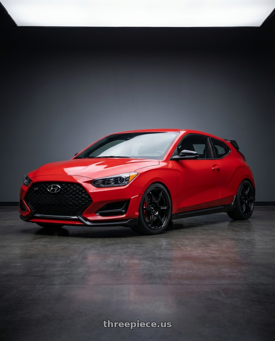 2022 Hyundai Veloster N with Advan RGIII 5x114.3 19x10.5+25 Gloss Black wheels