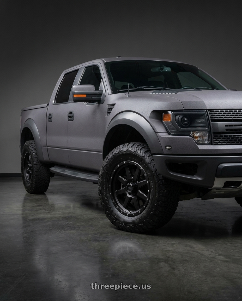 2014 ford raptor with Method MR301 The Standard 17x8.5 0mm Offset 6x5.5 108mm CB Matte Black Wheel - MR30178560500 wheels