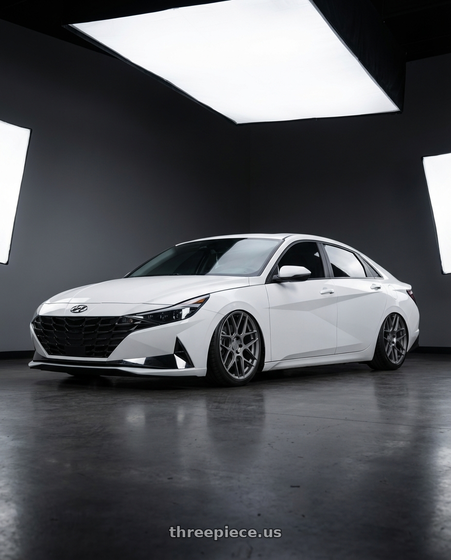 2024 Hyundai Elantra N with Aodhan AFF2 5x114.3 19x8.5+35 Matte Gray wheels