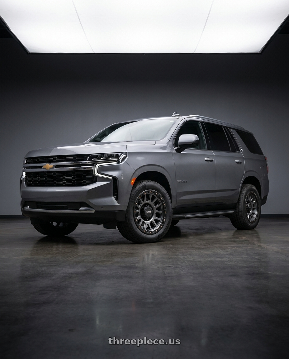 2021 Chevrolet Tahoe LS with Vision Off-Road 111 Nemesis 6x139.7 20x9+12 Gunmetal wheels