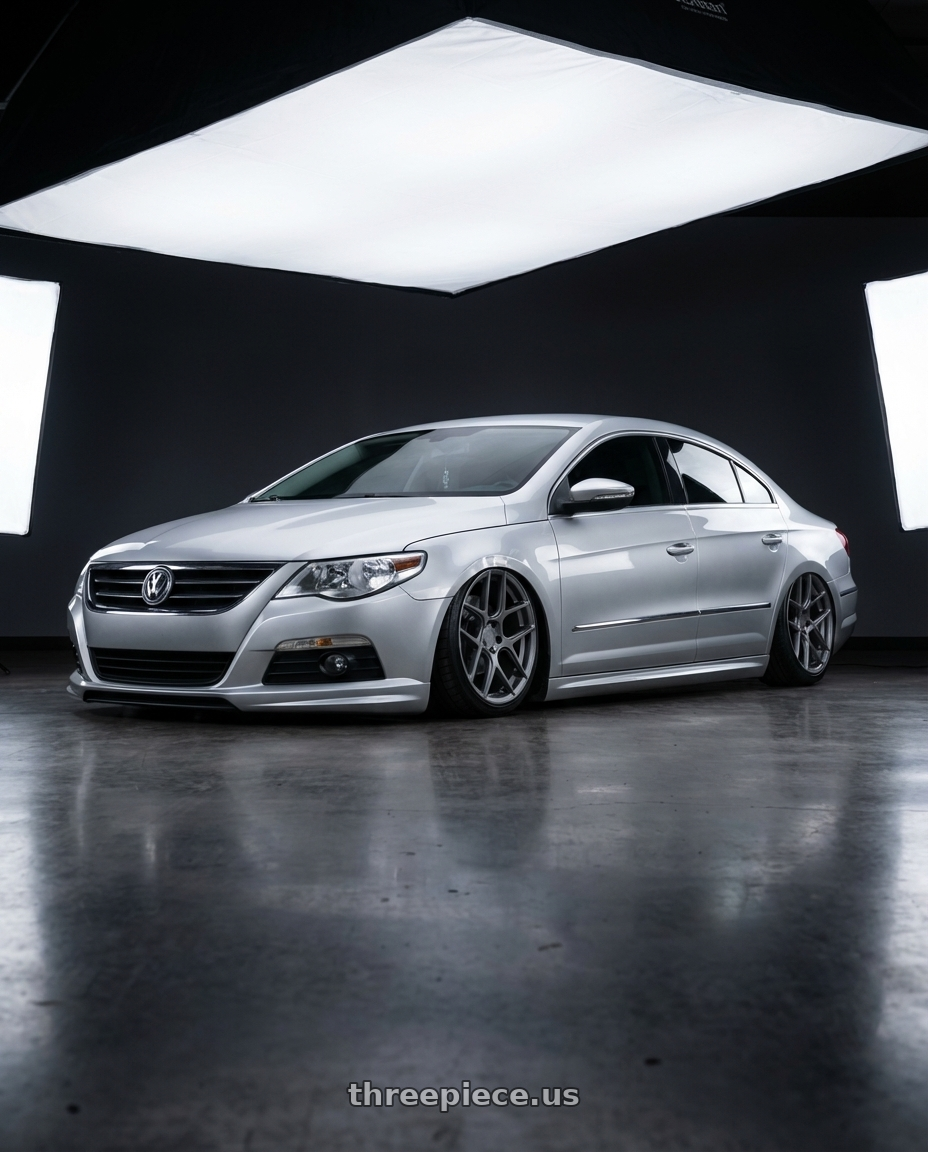 2015 Volkswagen CC with Aodhan AFF2 5x112 19x9.5+35 Matte Gray wheels