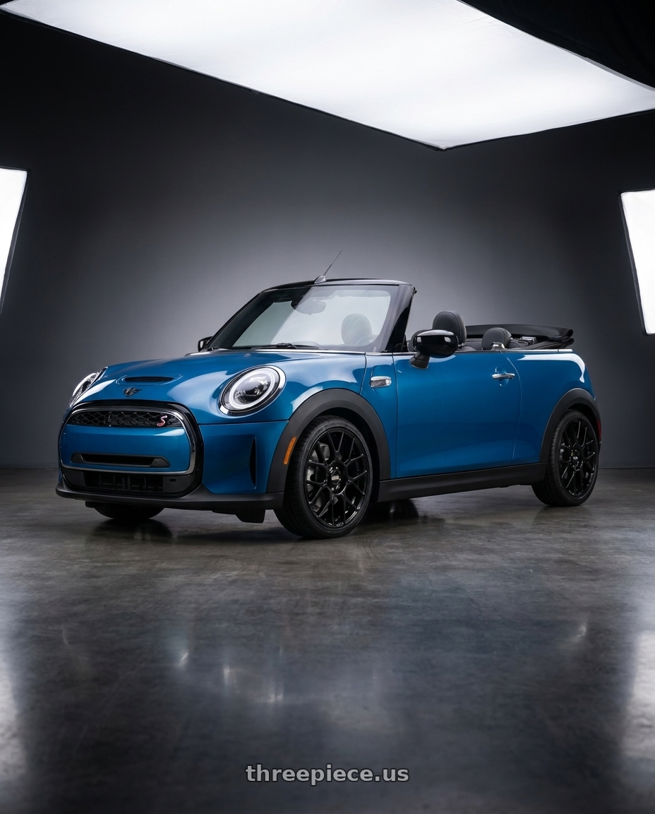 2026 Mini Cooper S Convertible with BBS XR 5x112 18x8.0+37 Gloss Black wheels