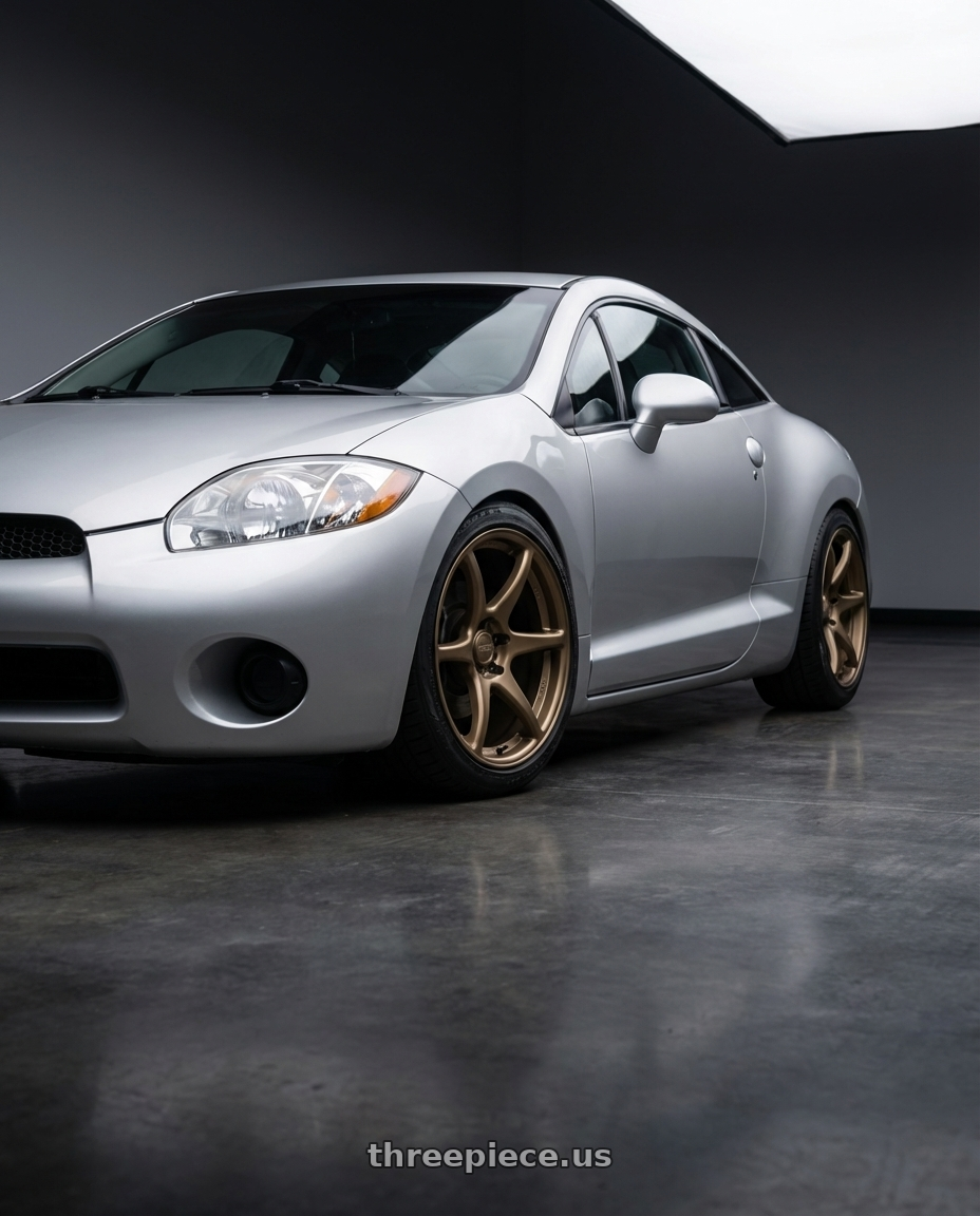 2010 Mitsubishi Eclipse with Kansei K11B Tandem 5x114.3 18x10.5 12 Bronze wheels