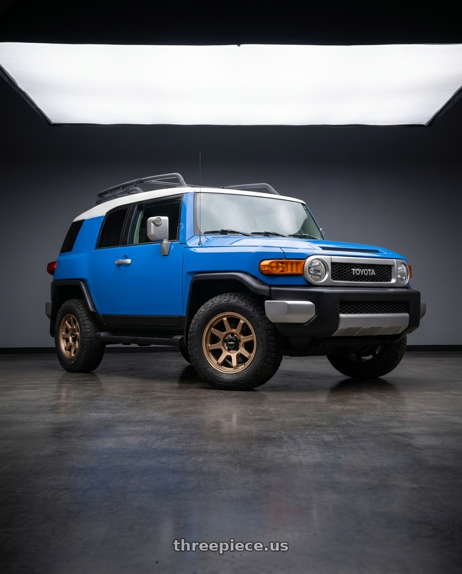 2007 Toyota FJ Cruiser with Vision Off-Road 351 Flow 5x114.3 16x8+0 Bronze wheels