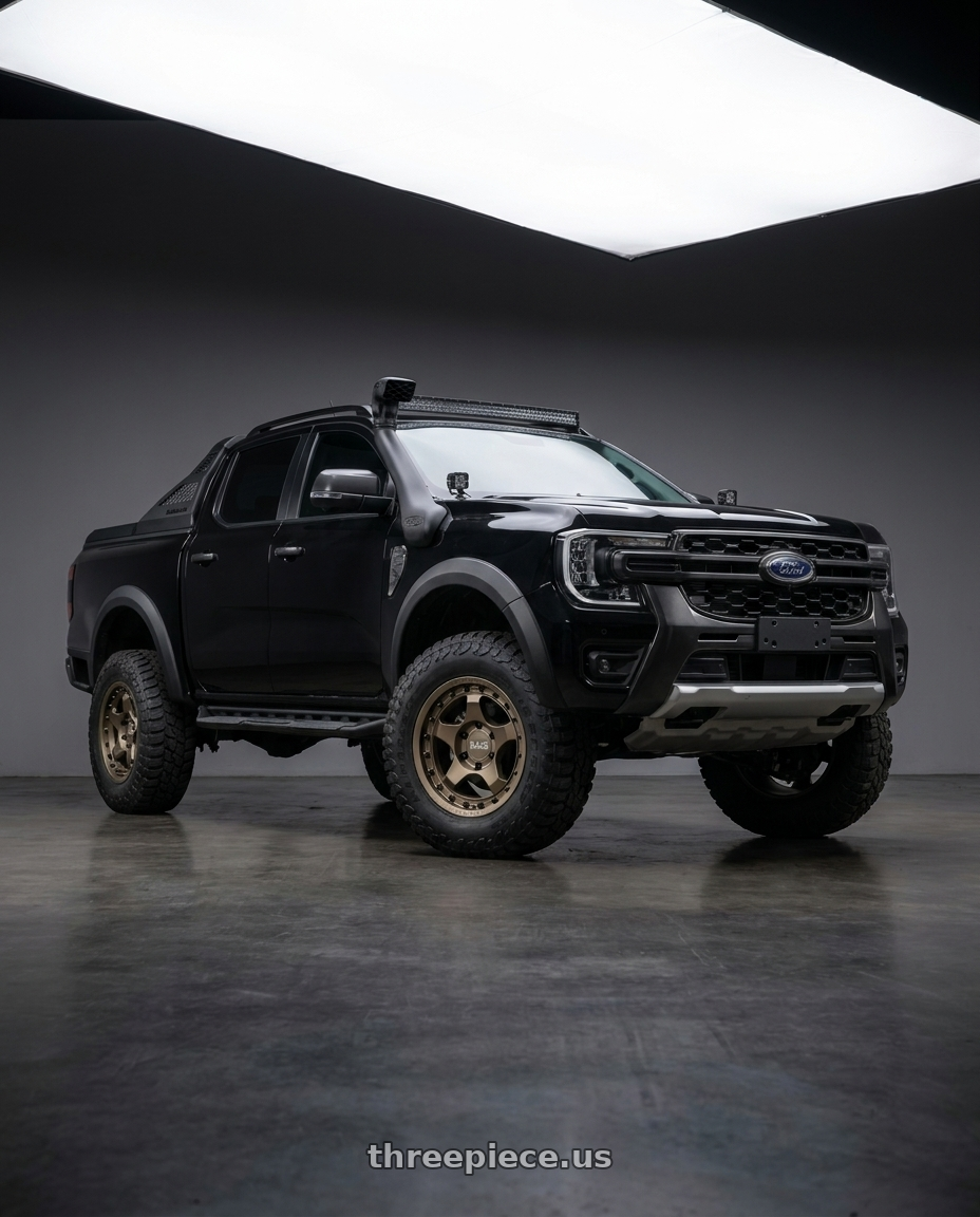2023 Ford Ranger with Black Rhino BANTAM 6X139.7 18X9 +12 MATTE BRONZE wheels