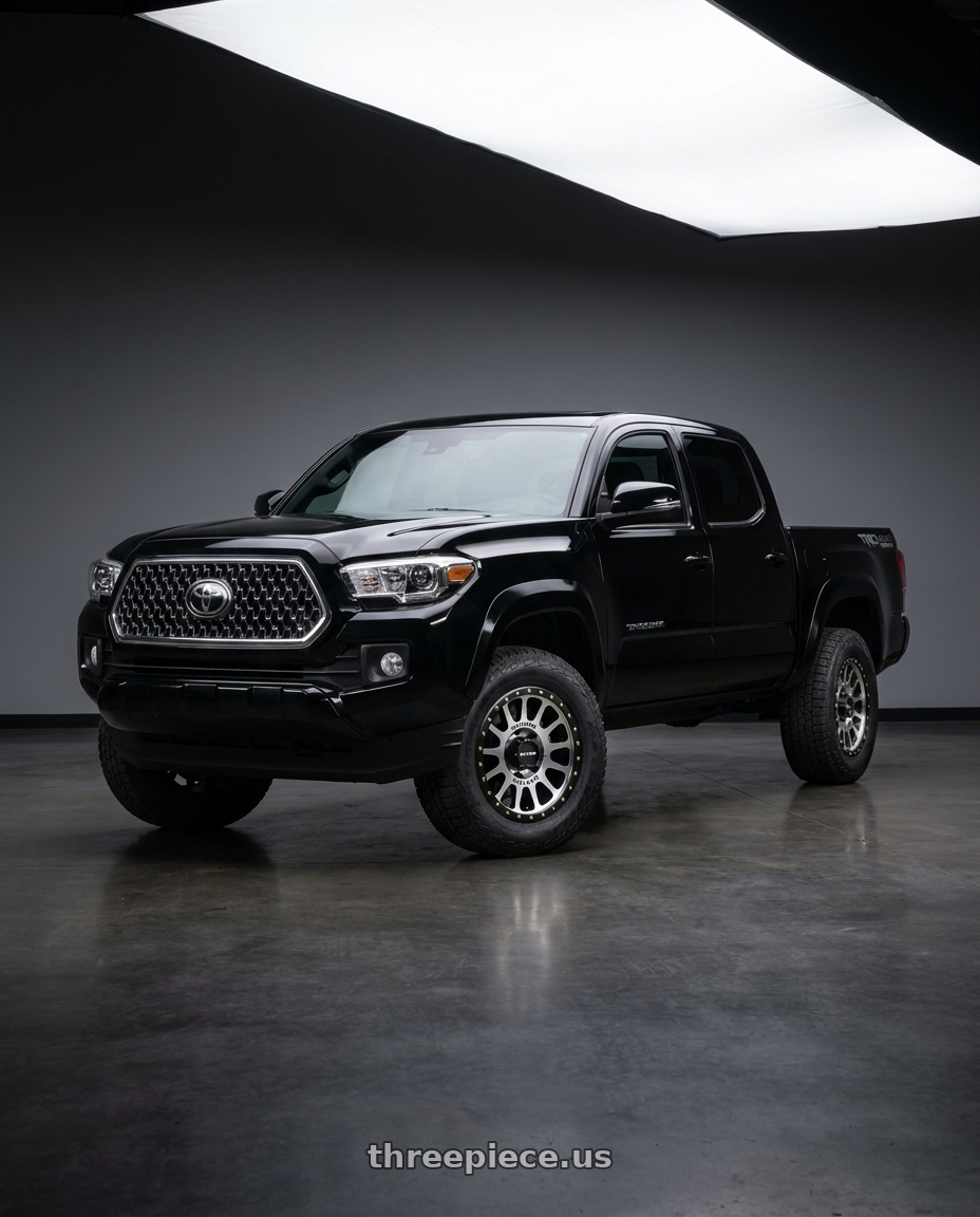2021 Toyota Tacoma TRD Sport with Method Race Wheels 305MB NV 6x139.7 17x8.5 +0 MACHINED - MATTE BLACK LIP wheels