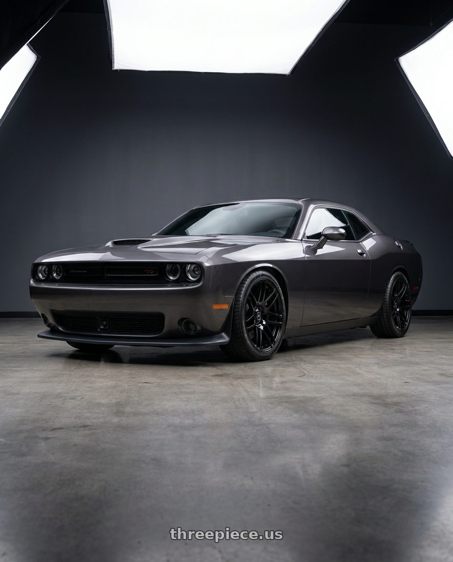 2021 Dodge Challenger R T with Forgestar F14 5x115 20x9.5 +20 Gloss Black wheels